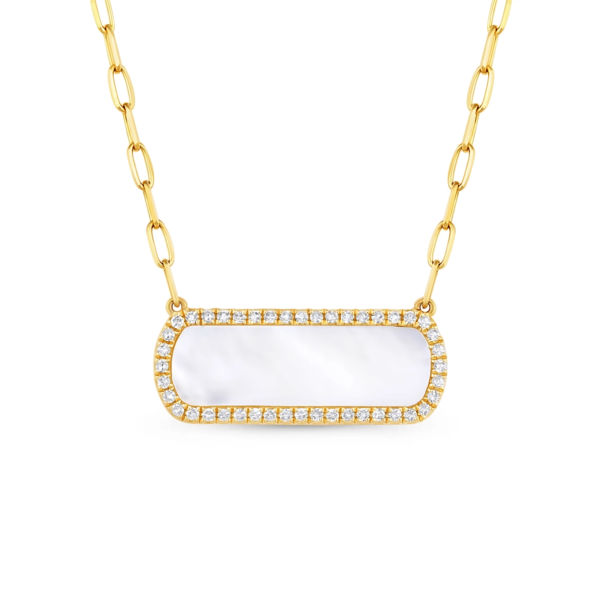 Necklaces Necklaces in Yellow Gold containing Mother of pearl, Multi-gemstone, Diamond 468183