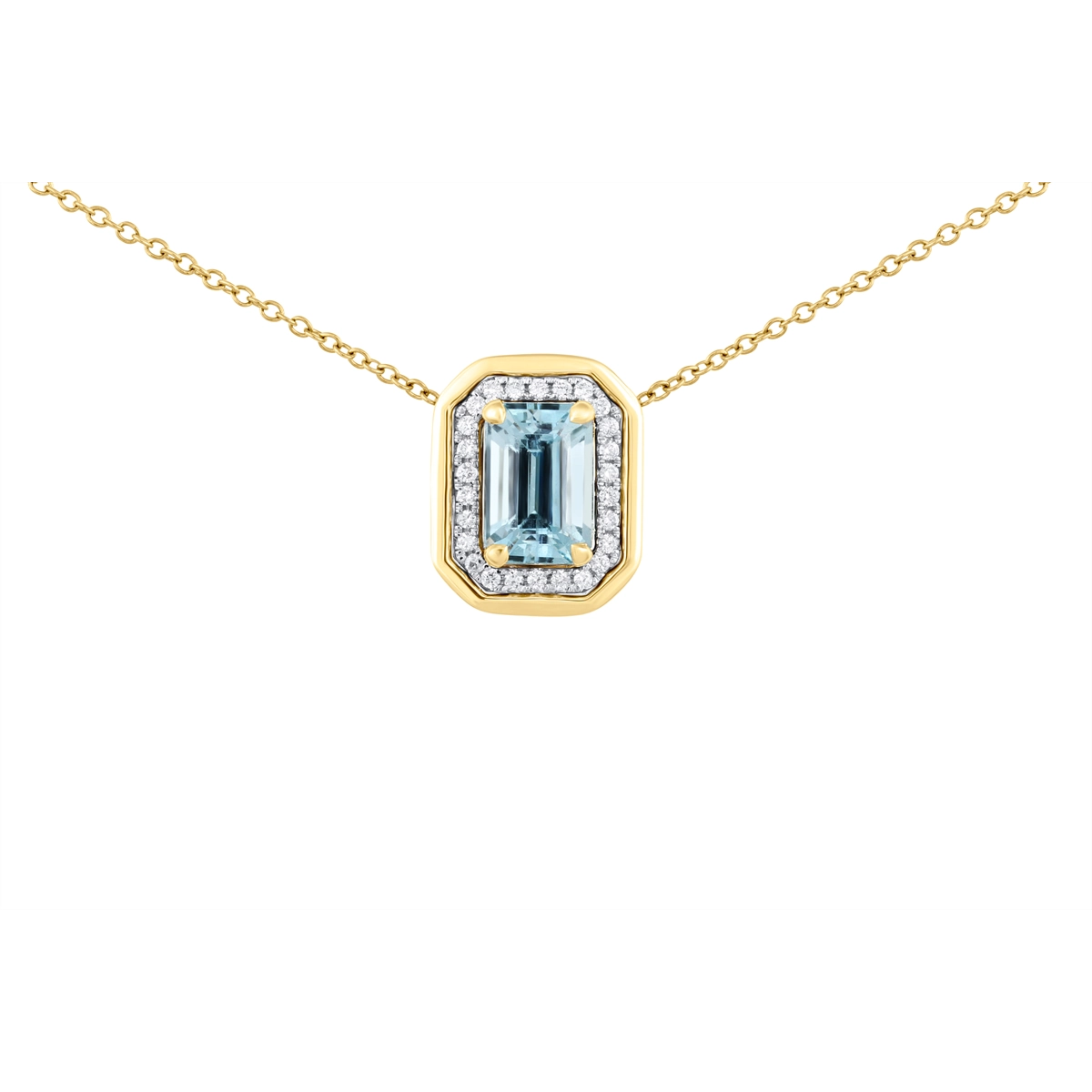 Pendants Pendants in Yellow Gold containing Aquamarine, Multi-gemstone, Diamond 468200