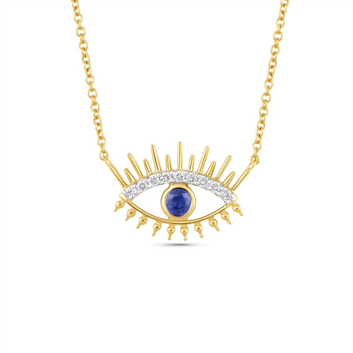 Necklaces Necklaces in Mixed Metals containing Multi-gemstone, Diamond, Sapphire 468206