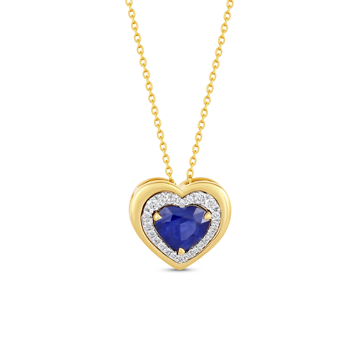 Necklaces Necklaces in Mixed Metals containing Multi-gemstone, Diamond, Sapphire 468214