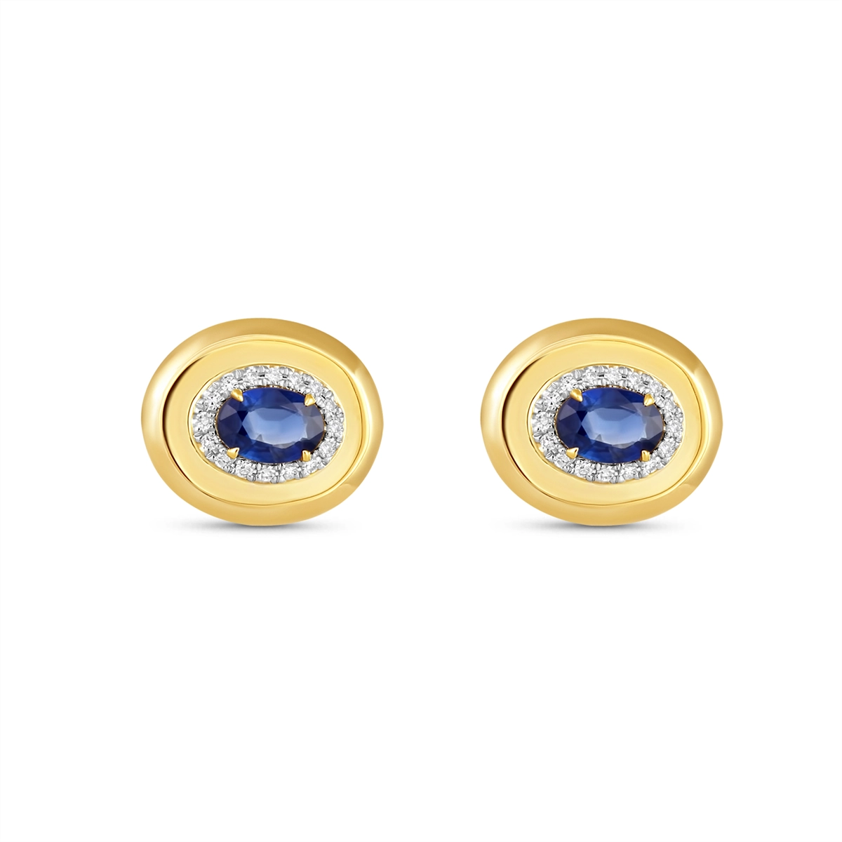 Earrings Earrings in Mixed Metals containing Multi-gemstone, Diamond, Sapphire 468253