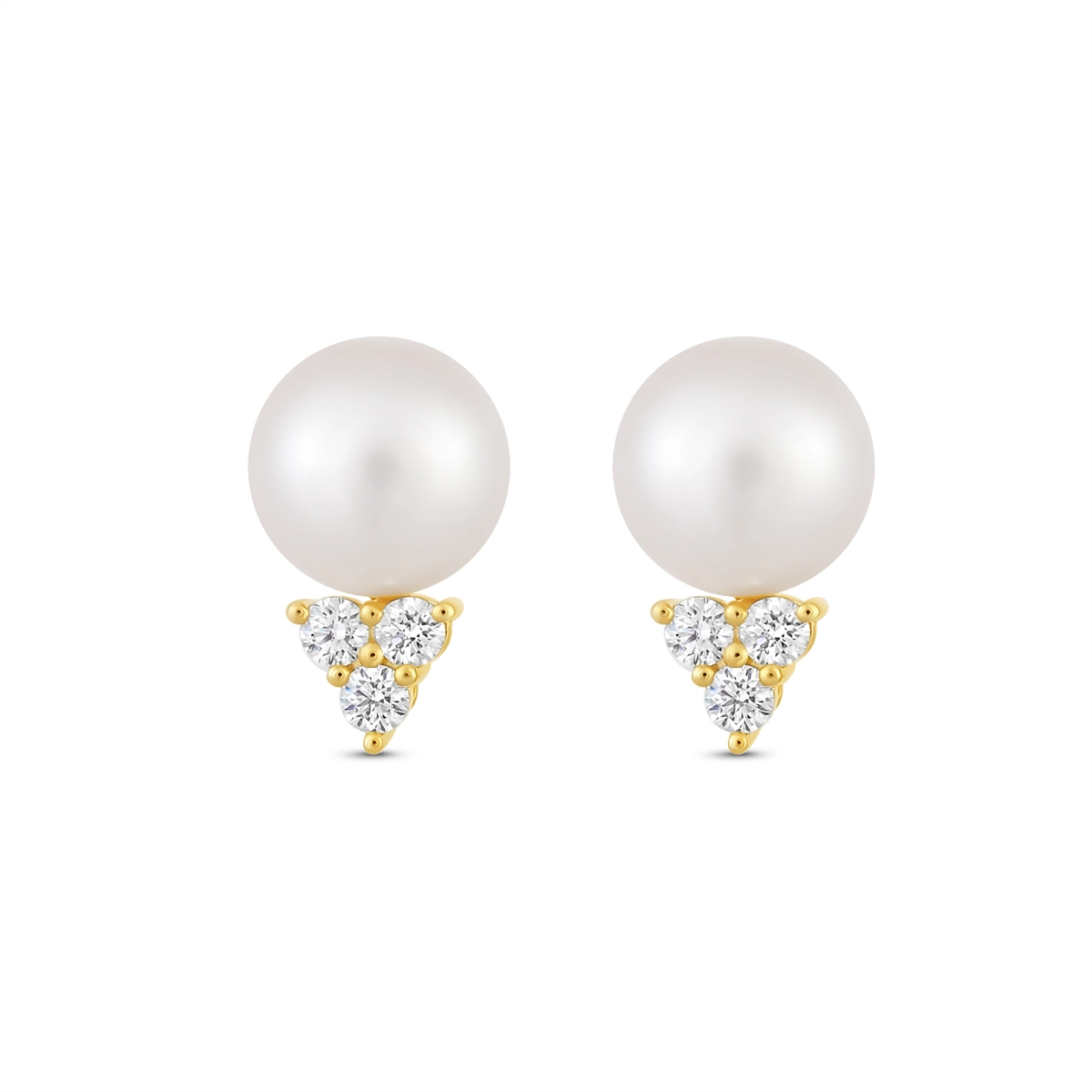 Earrings Earrings in Yellow Gold containing Diamond, Pearl 468281