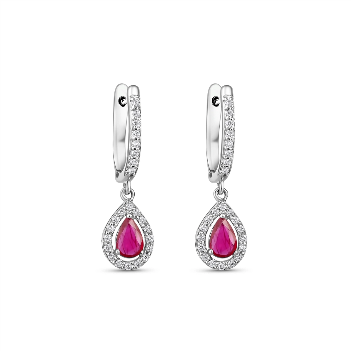 Earrings Earrings in White Gold containing Multi-gemstone, Diamond, Ruby 468297