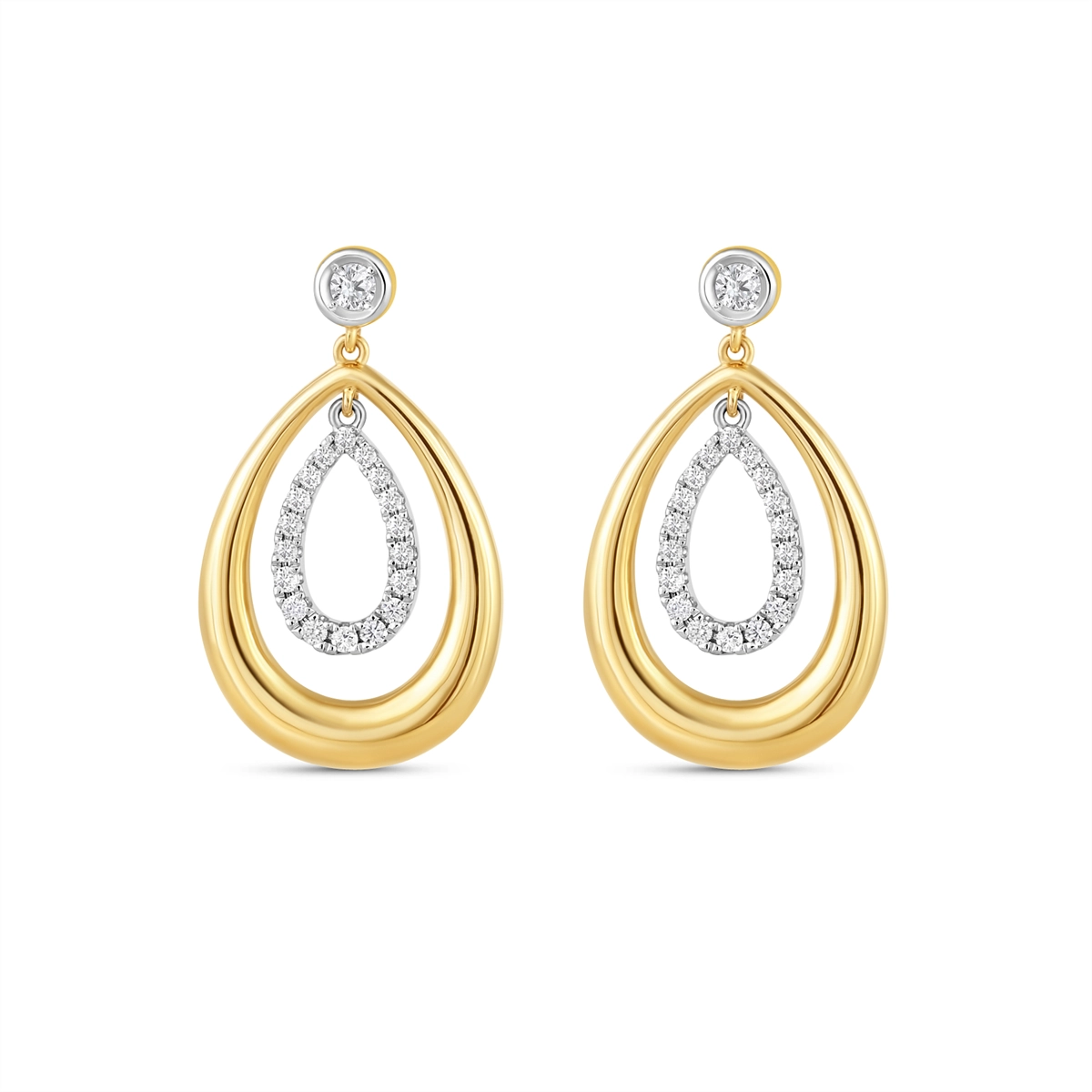 Earrings Earrings in Mixed Metals containing Diamond 468299