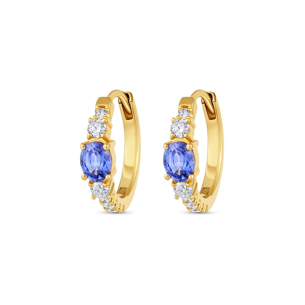 Earrings Earrings in Yellow Gold containing Multi-gemstone, Diamond, Sapphire 468300