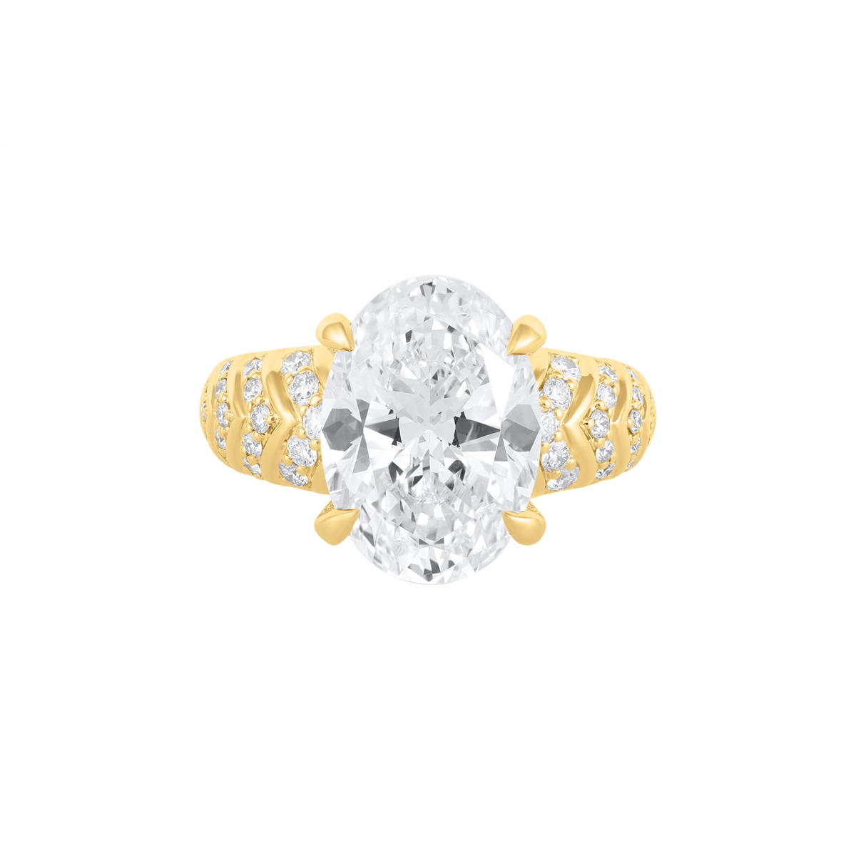 Engagement Collections Engagement Rings in Yellow Gold containing Diamond OAM0382SZ-01FY70