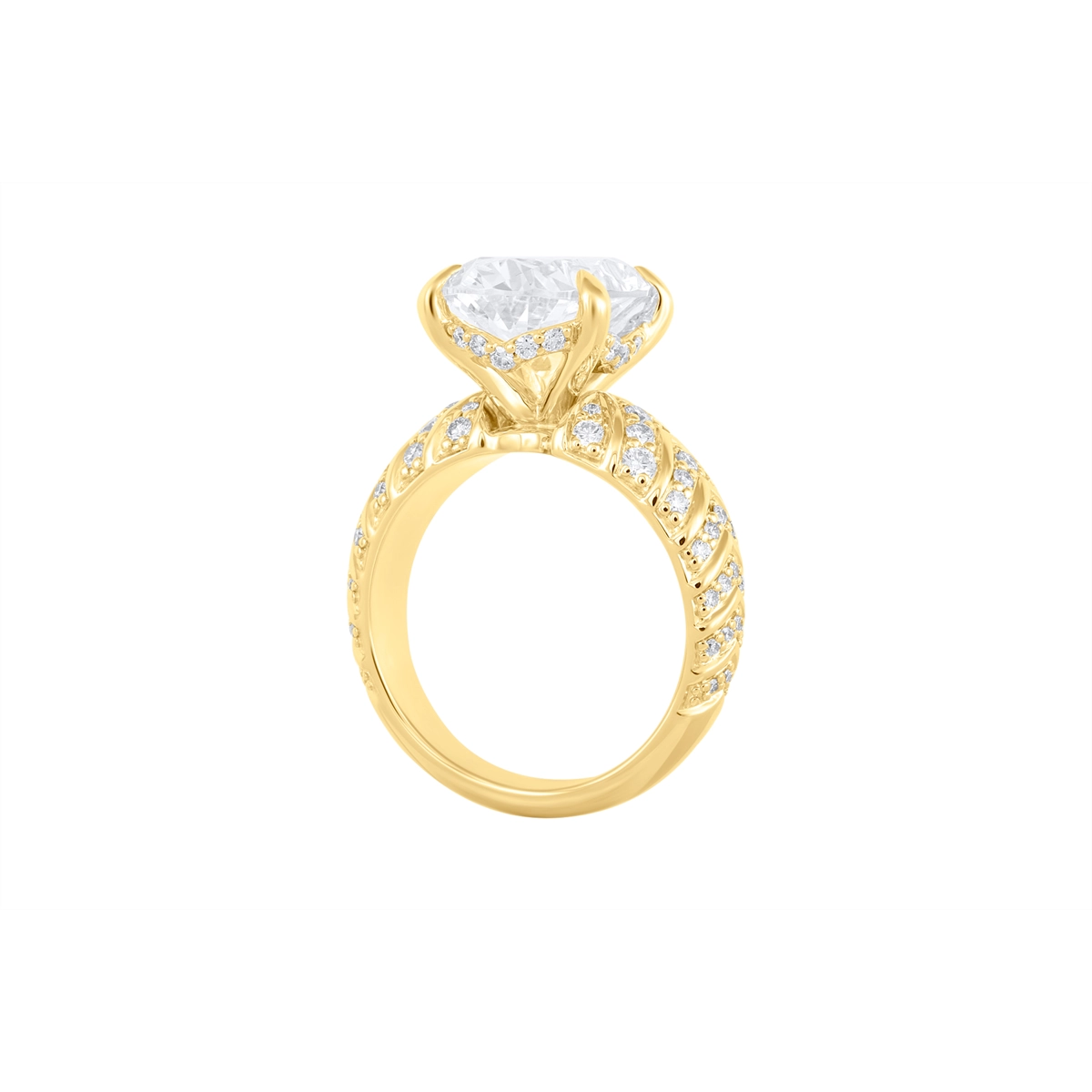 Engagement Collections Engagement Rings in Yellow Gold containing Diamond OAM0382SZ-01FY70
