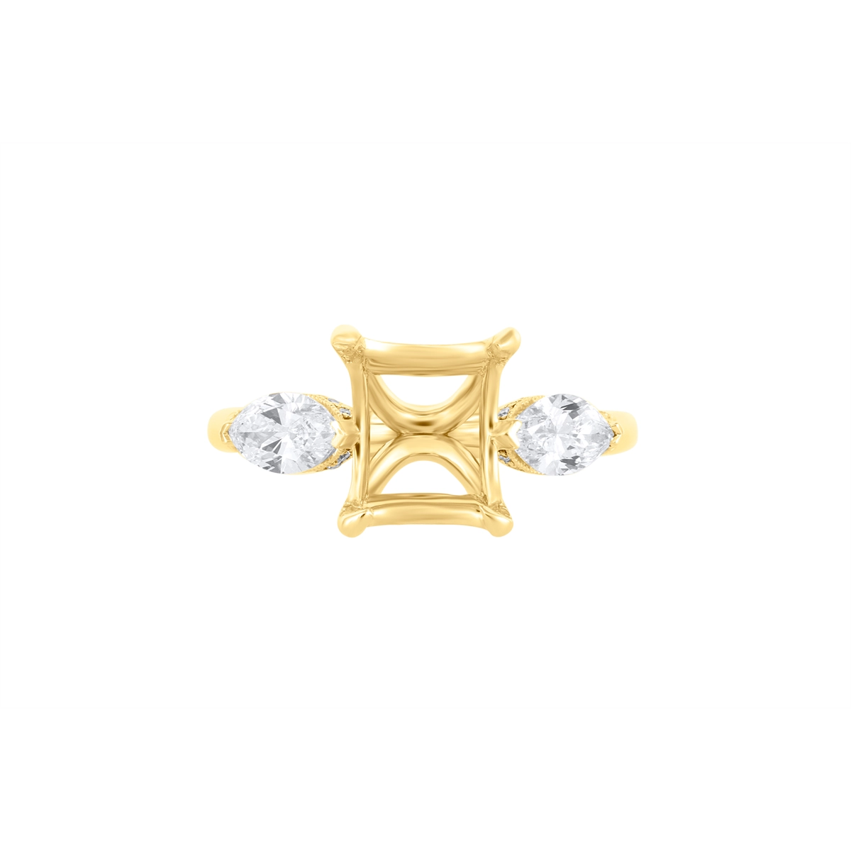 Engagement Collections Engagement Rings in Yellow Gold containing Diamond CUR04675-14KY