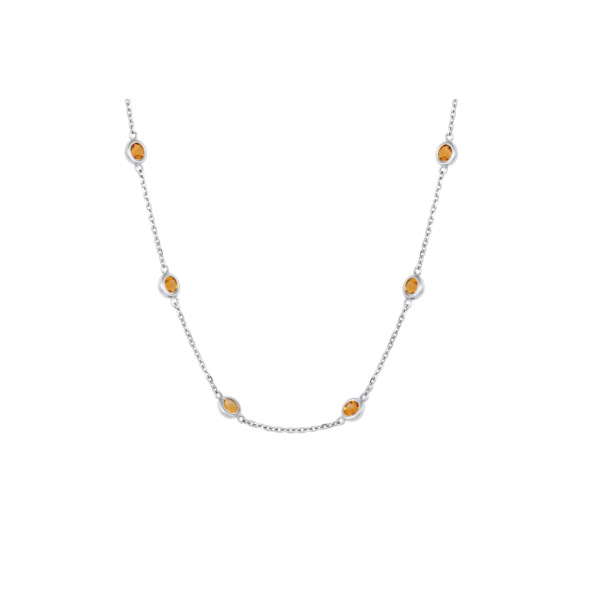 Necklaces Necklaces in White Gold containing Citrine 468340