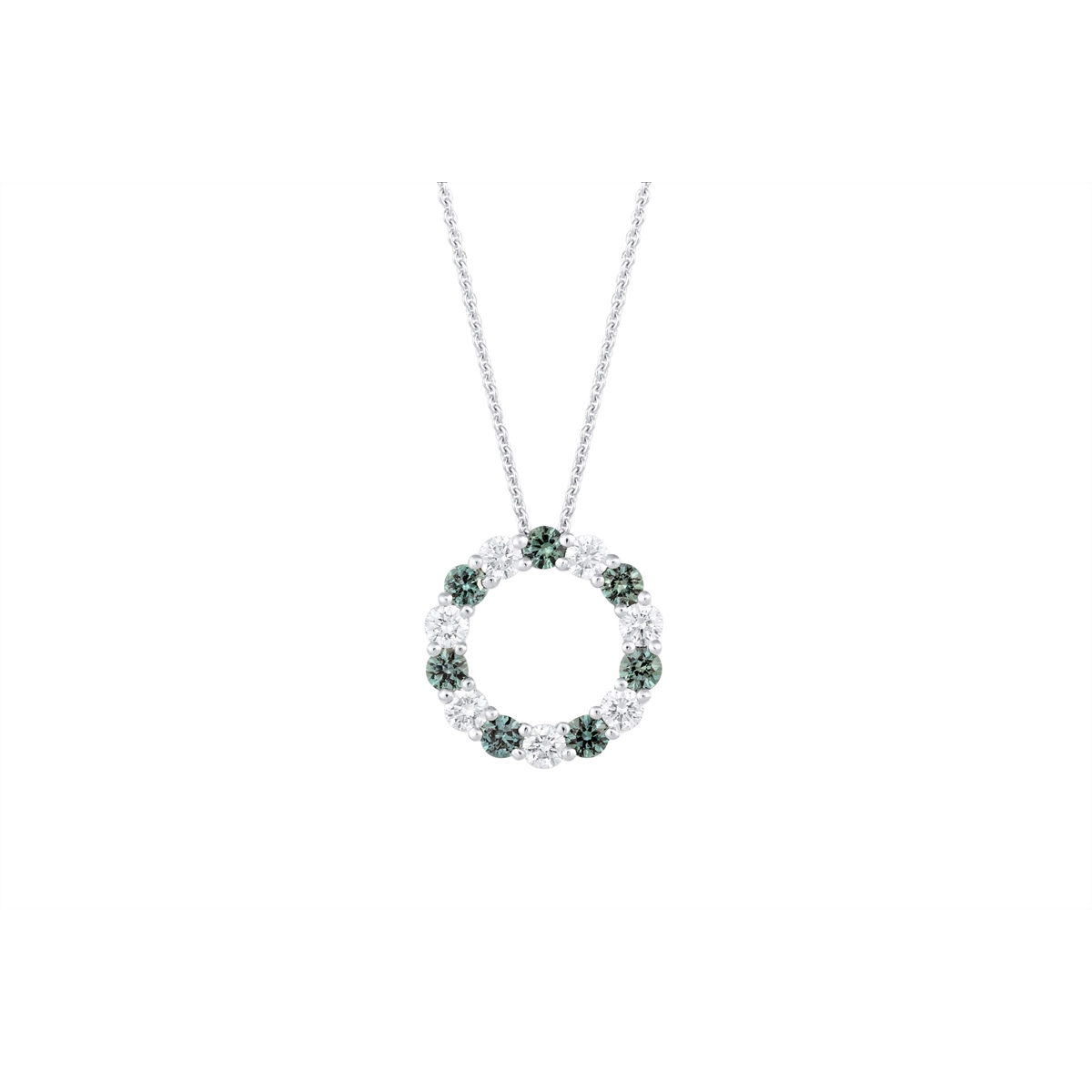 Necklaces Necklaces in Platinum/Palladium containing Other, Multi-gemstone, Diamond 468373