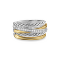 David Yurman Rings in Mixed Metals containing Diamond R18339DS8ADI8