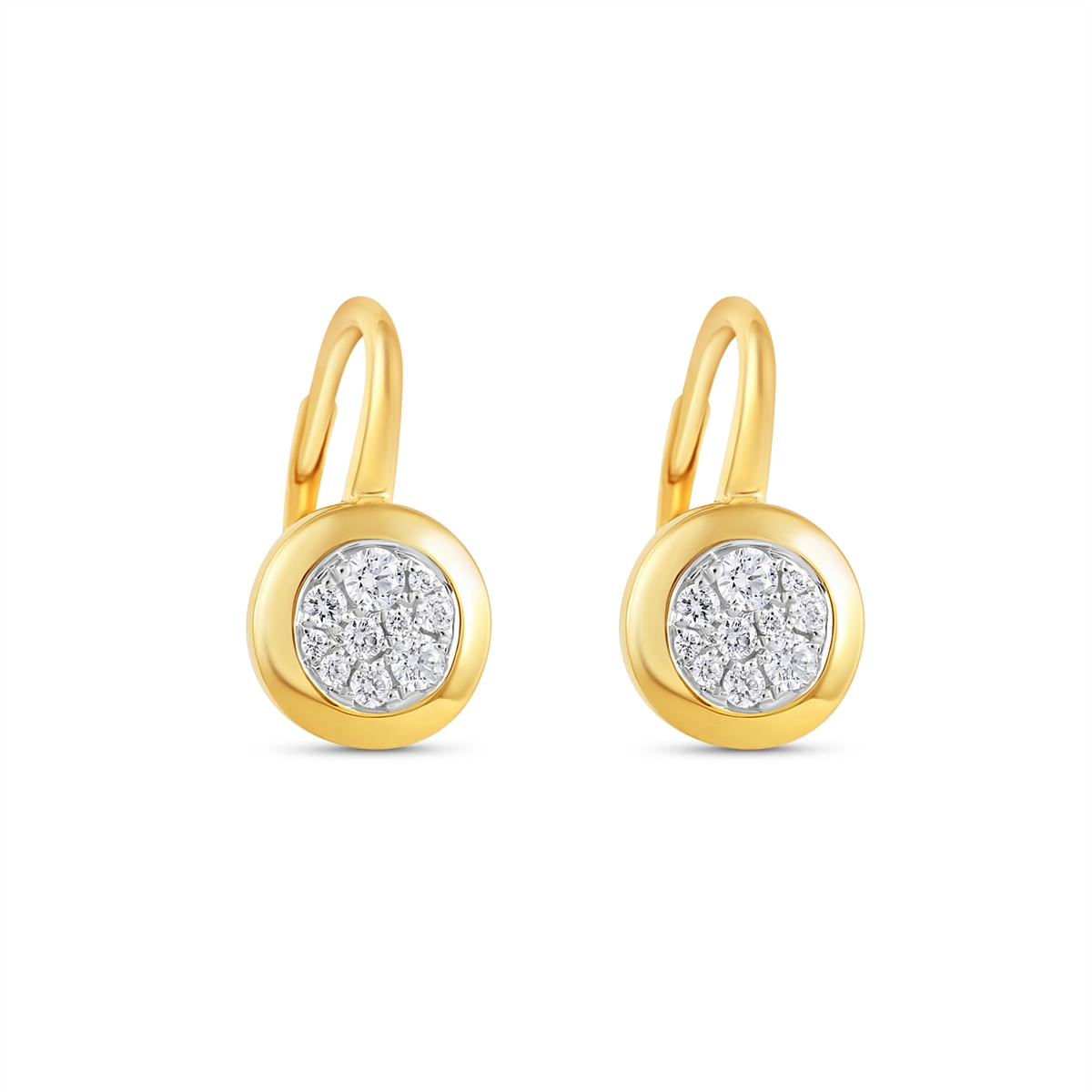 Frederic Sage Earrings in Mixed Metals containing Diamond E2556-4YW