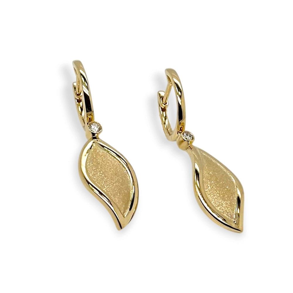 Frederic Sage Earrings in Yellow Gold containing Diamond E20444G-4Y