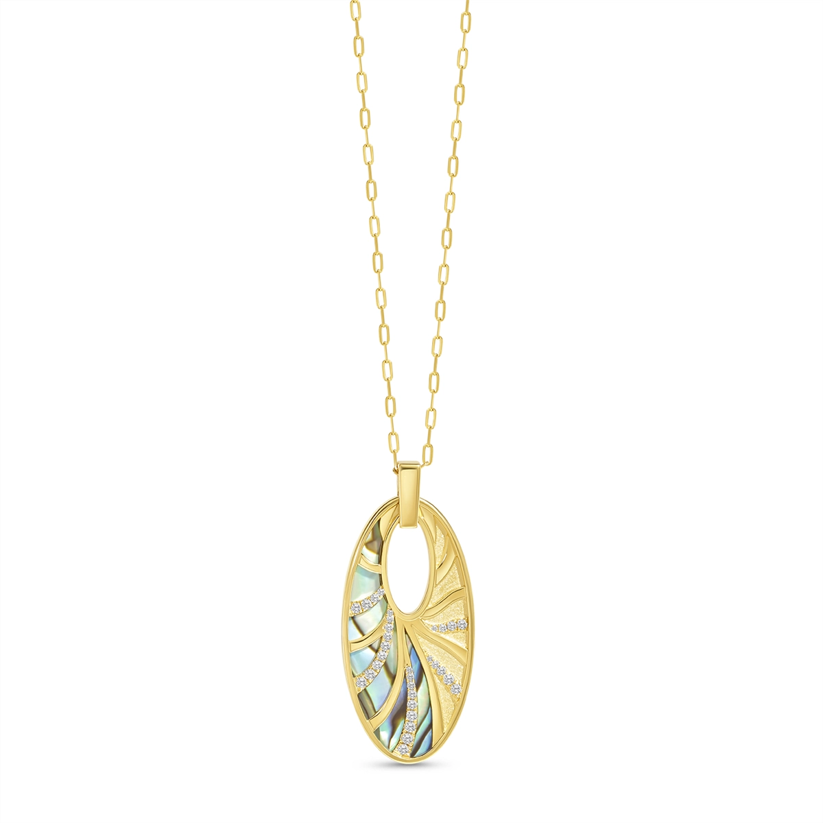 Frederic Sage Necklaces in Yellow Gold containing Other, Multi-gemstone, Diamond P3815AG-4Y