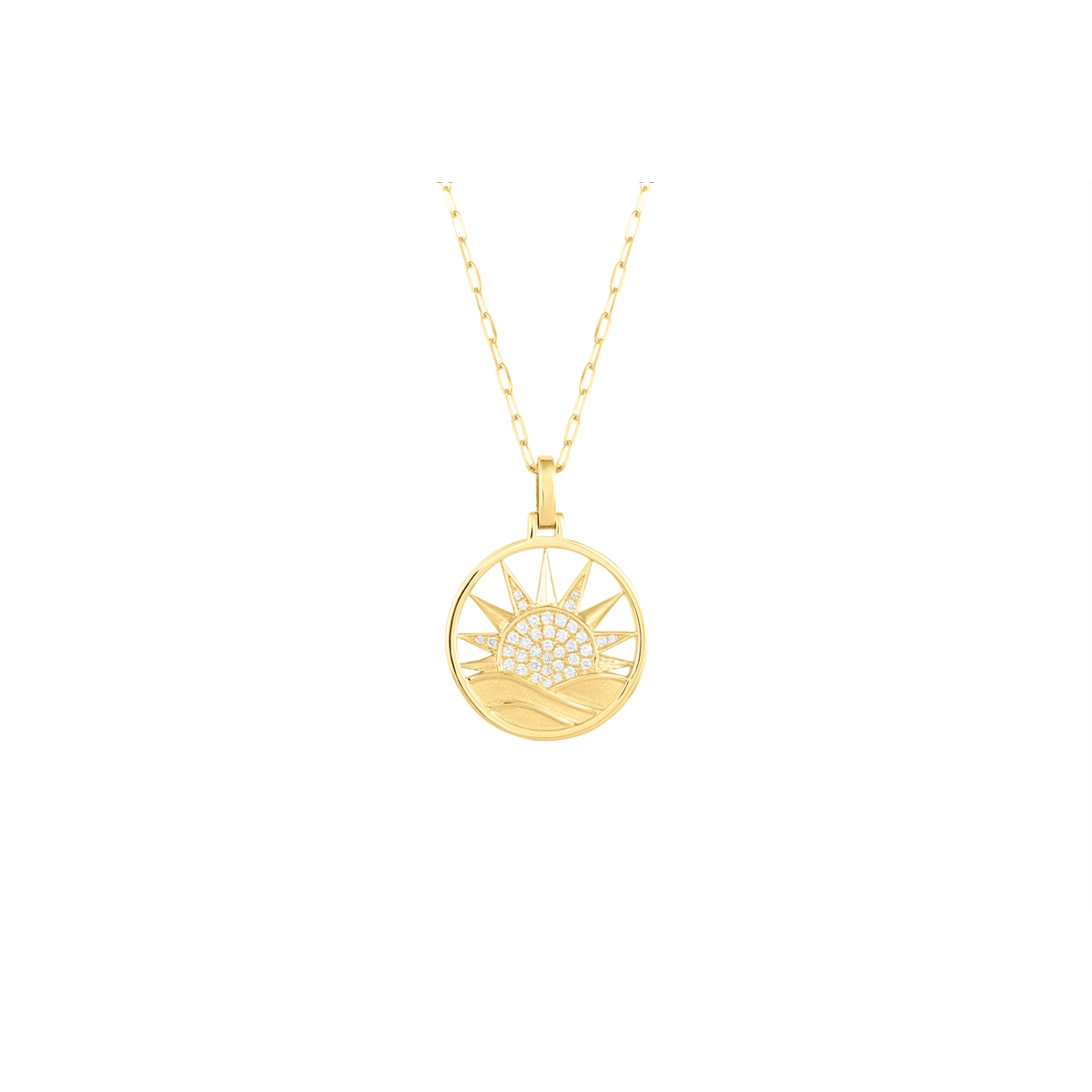 Frederic Sage Necklaces in Yellow Gold containing Diamond P3669G-4Y