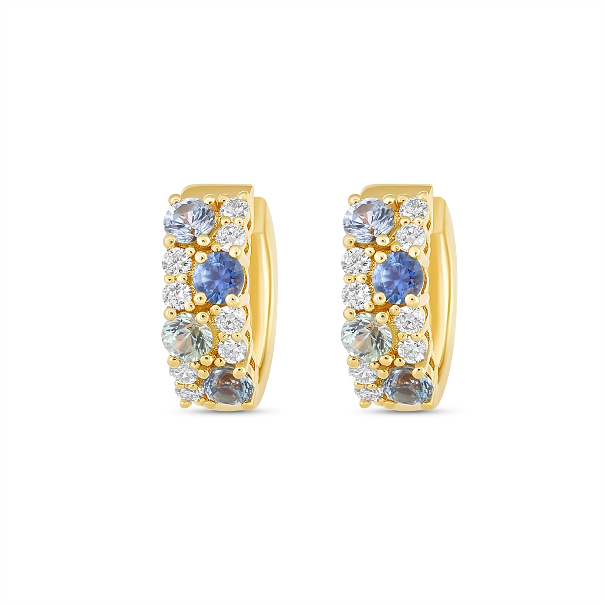 Le Vian Earrings in Yellow Gold containing Multi-gemstone, Diamond, Sapphire U-TULV7