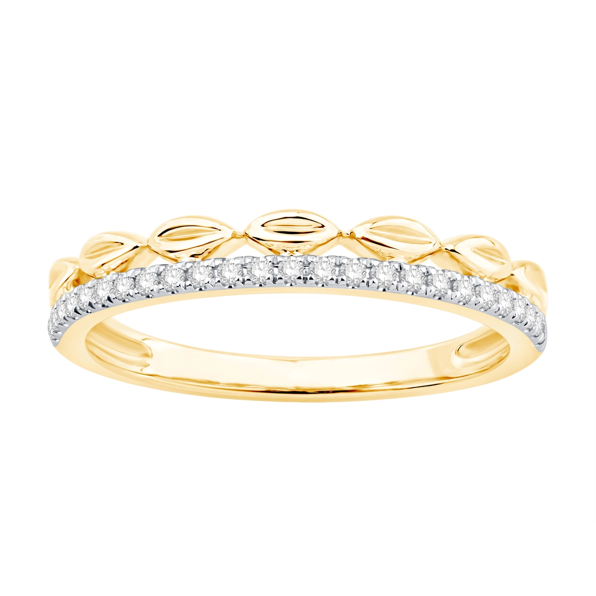 Wedding Bands Wedding Rings in Mixed Metals containing Diamond 468730