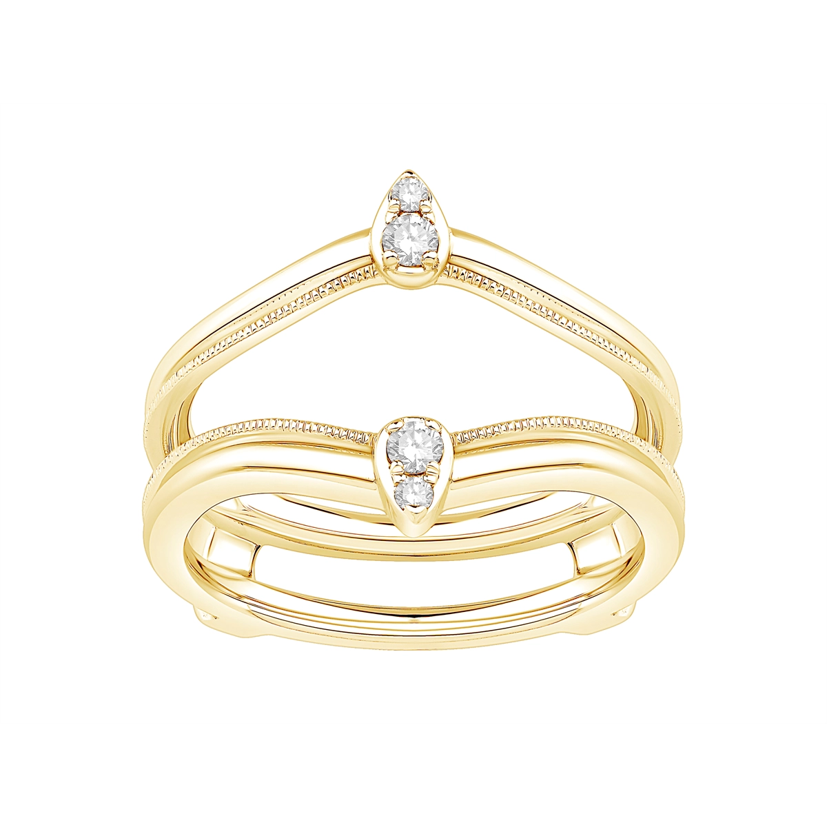 Wedding Bands Wedding Rings in Yellow Gold containing Diamond 468732