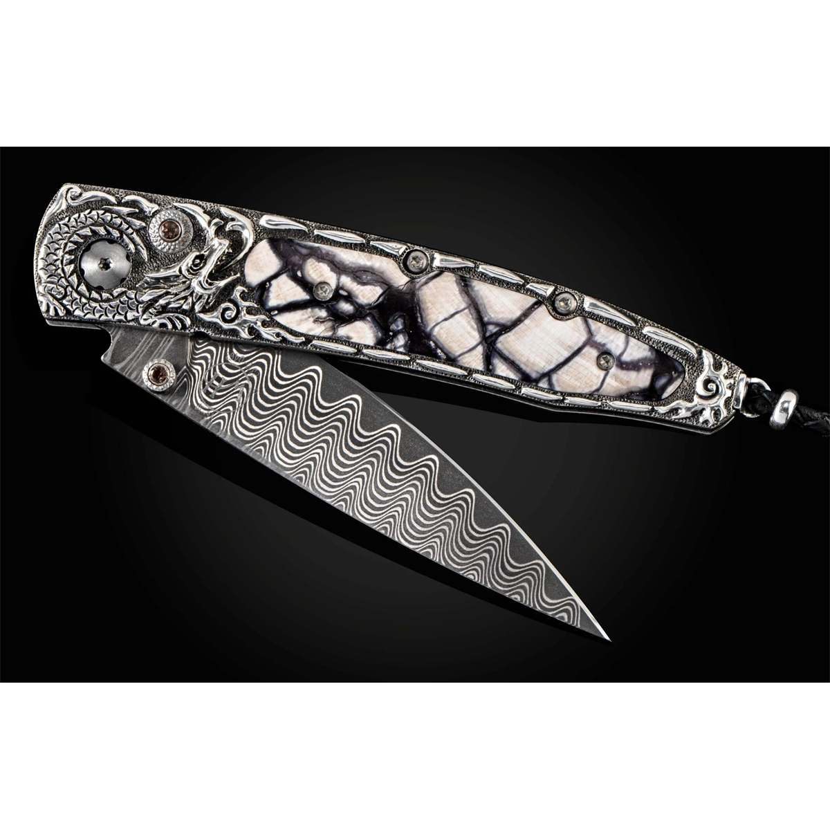 William Henry Accessories in Alternative Metals containing Smokey quartz, Other, Multi-gemstone B10DRAGONSONG