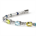 John Hardy Bracelets in Silver containing Blue topaz , Lapis, Quartz, Peridot, Multi-gemstone, Turquoise BUS290241PEBTLQZUS