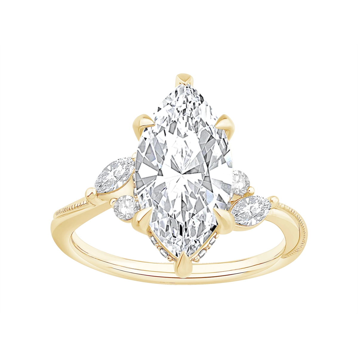 Engagement Collections Engagement Rings in Yellow Gold containing Diamond 469132
