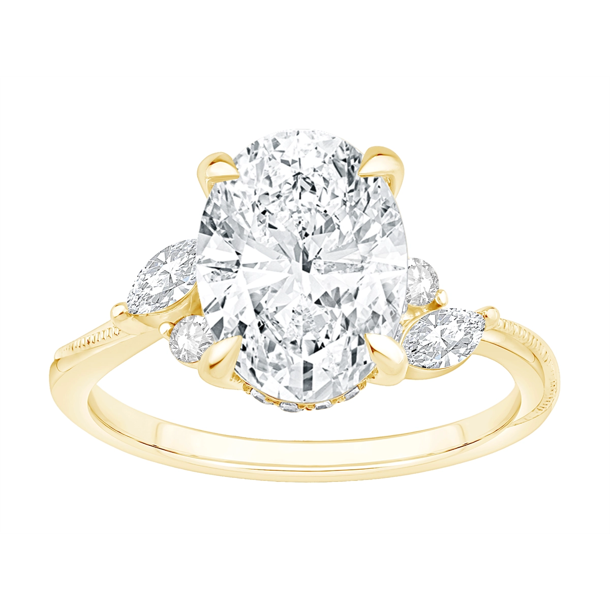 Engagement Collections Engagement Rings in Yellow Gold containing Diamond 469133