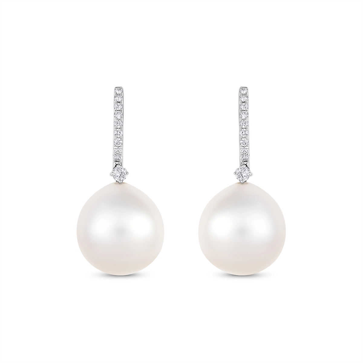 Earrings Earrings in White Gold containing Multi-gemstone, Diamond, Pearl E41-111843-PABLO