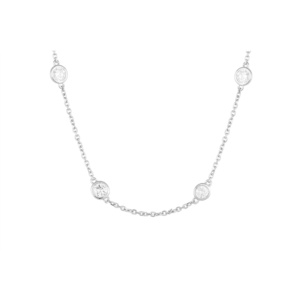 Necklaces Necklaces in White Gold containing Diamond 469351