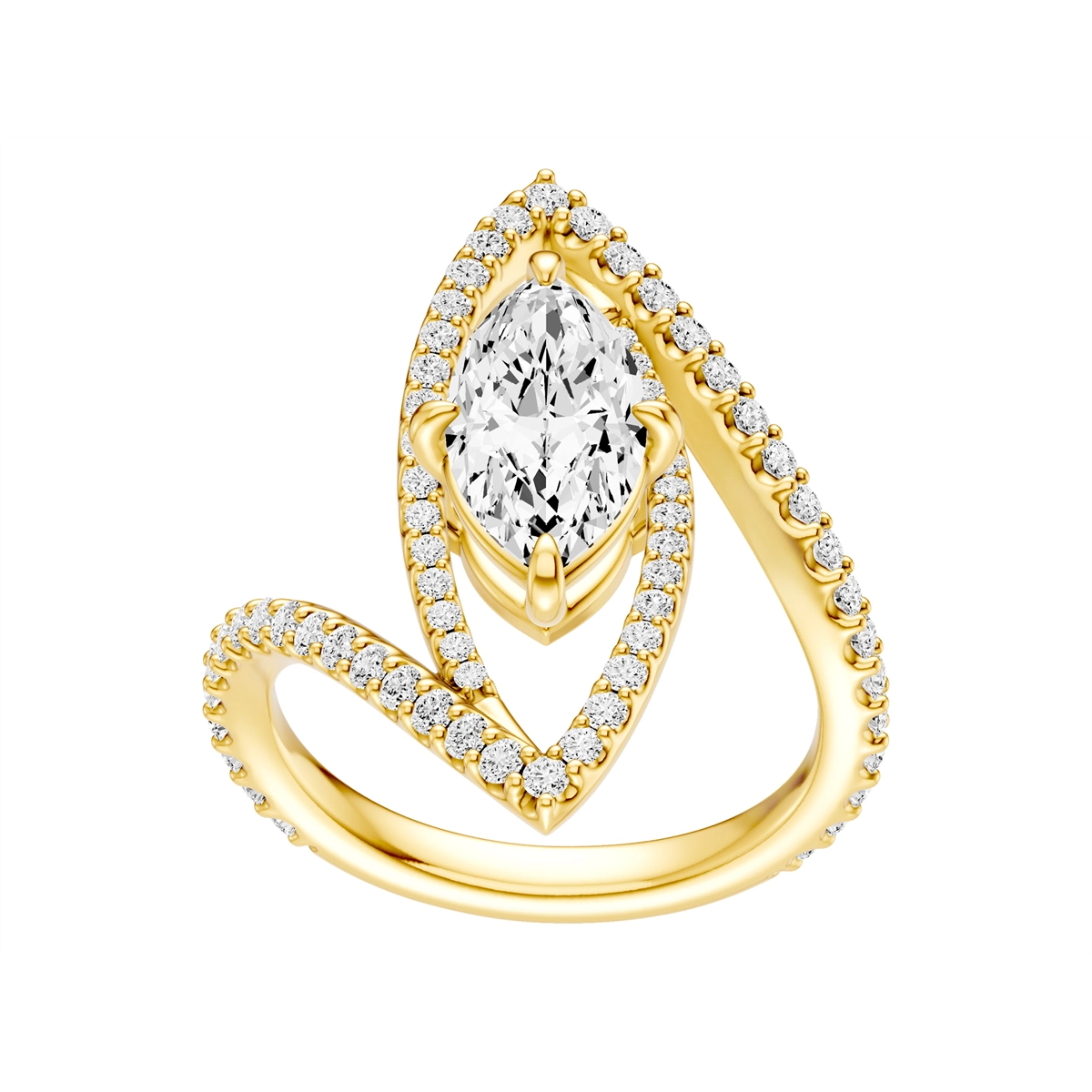 Engagement Collections Engagement Rings in Yellow Gold containing Diamond 469507