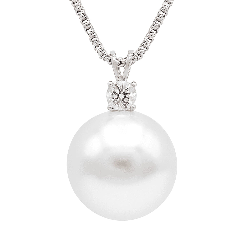 Necklaces Necklaces in White Gold containing Diamond, Pearl 469637