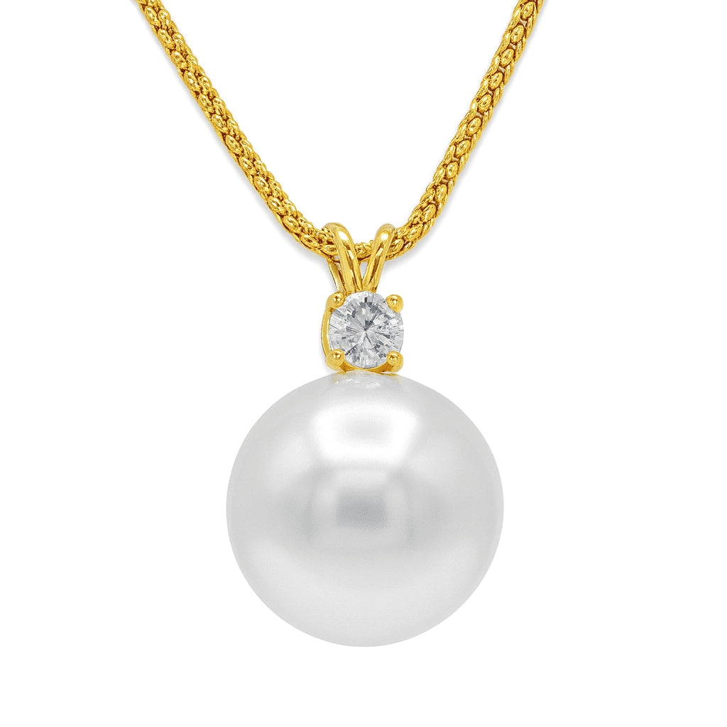 Necklaces Necklaces in Yellow Gold containing Diamond, Pearl 469638