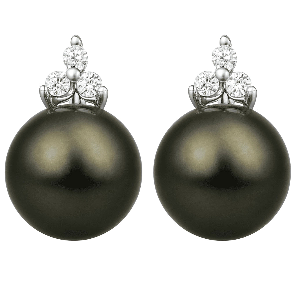 Earrings Earrings in White Gold containing Diamond, Pearl 469646