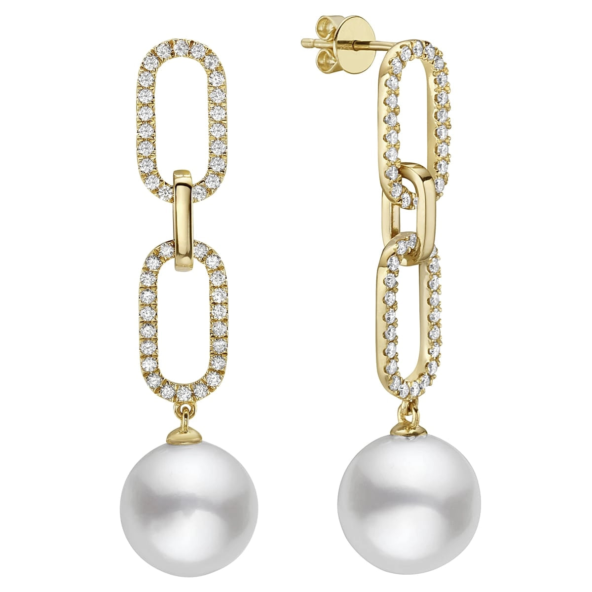 Earrings Earrings in Yellow Gold containing Diamond, Pearl 469653