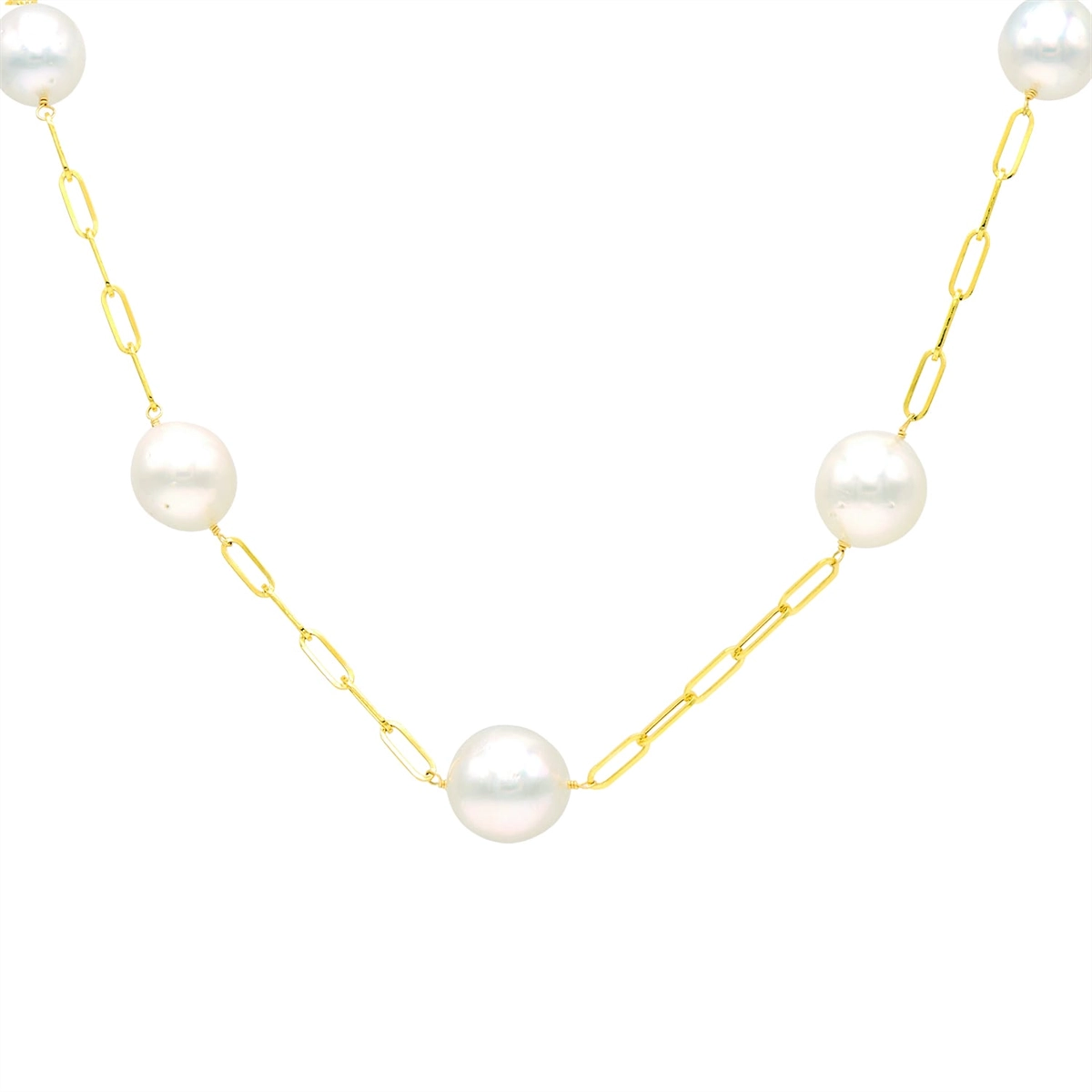 Necklaces Necklaces in Yellow Gold containing Pearl 469656