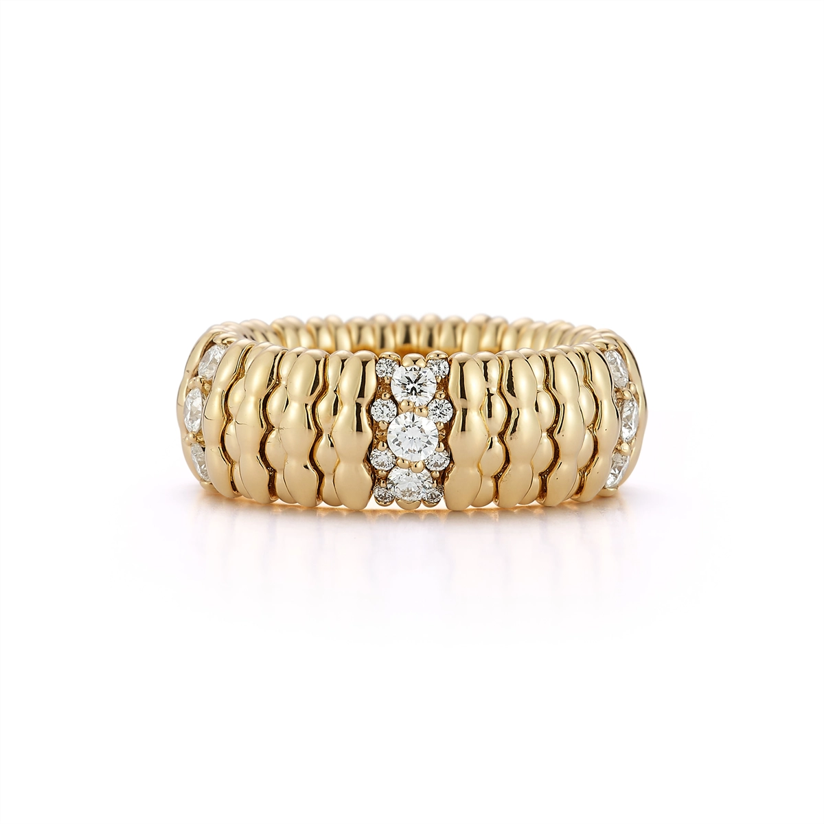 Extensible Rings in Yellow Gold containing Diamond GIAN8DBOGSEZ-8