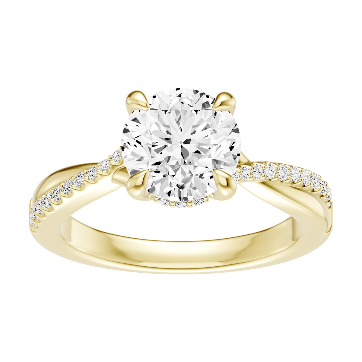 Engagement Collections Engagement Rings in Yellow Gold containing Diamond 470032