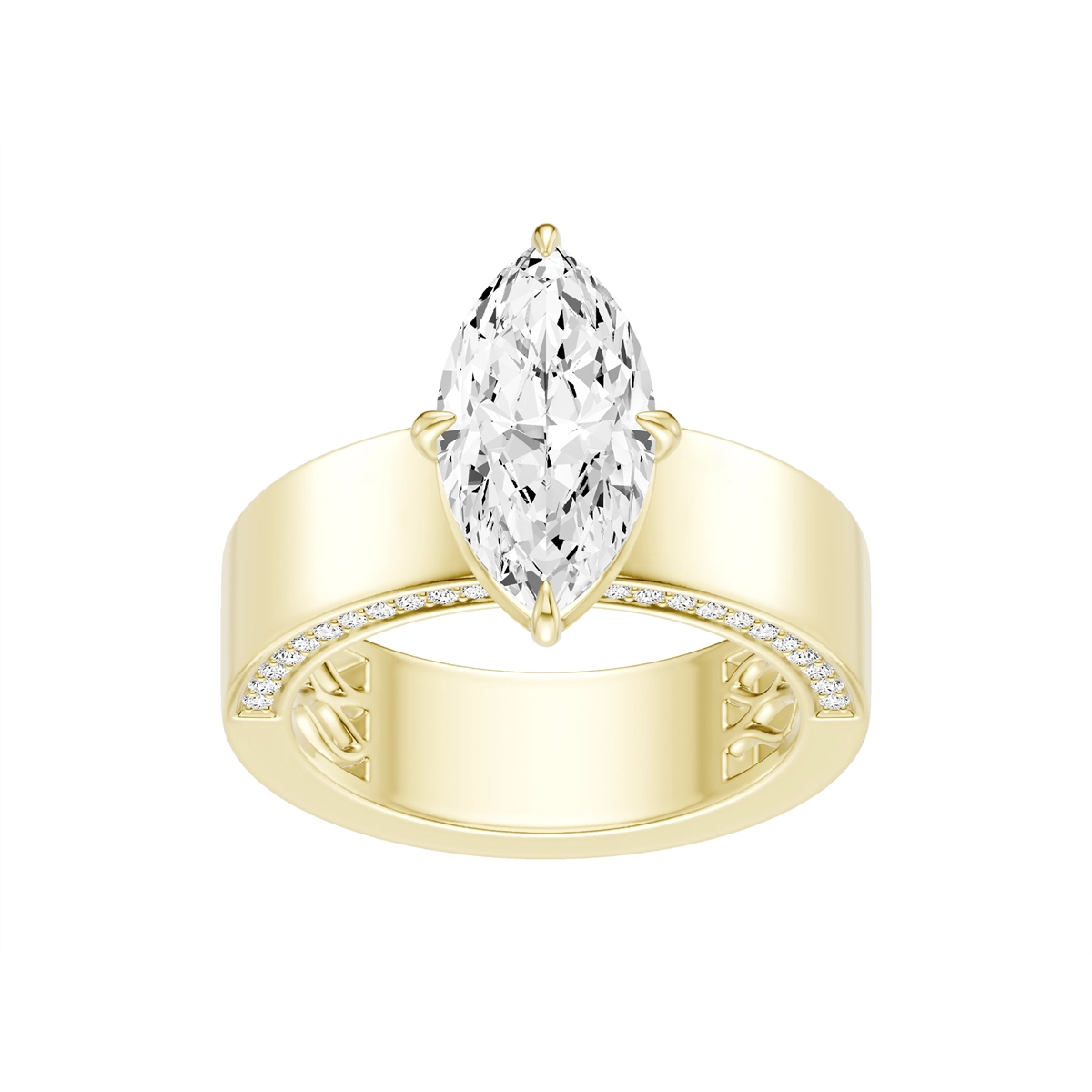 Engagement Collections Engagement Rings in Yellow Gold containing Diamond 470037
