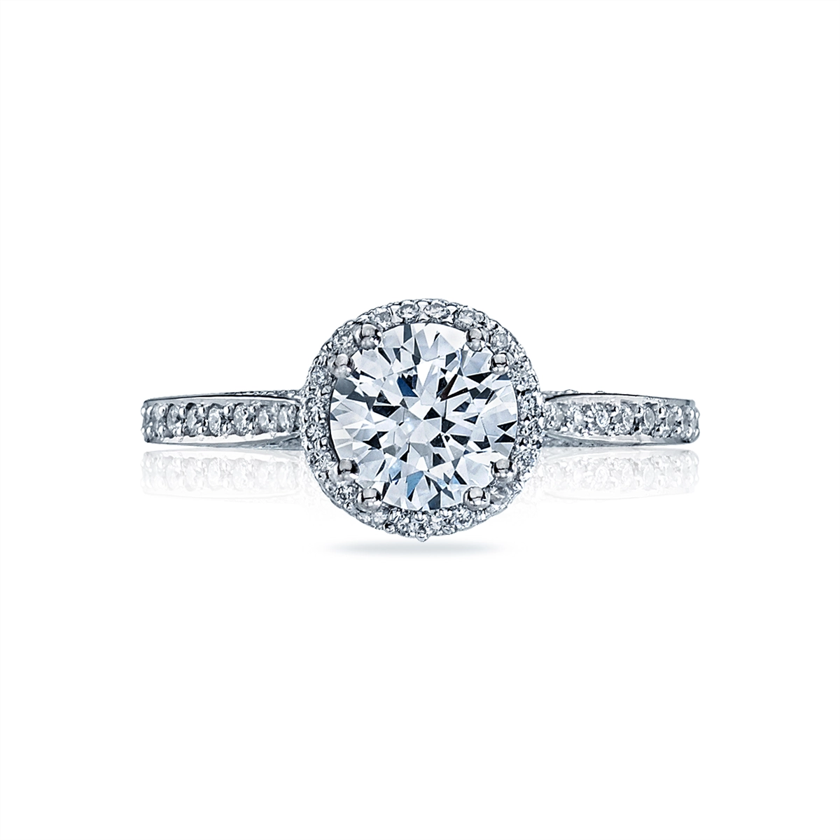 Tacori Engagement Rings in White Gold containing Diamond 2639 RDP 8.5 W