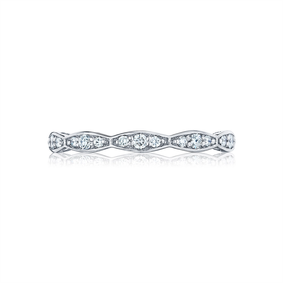 Tacori Wedding Rings in Platinum/Palladium containing Diamond 55151
