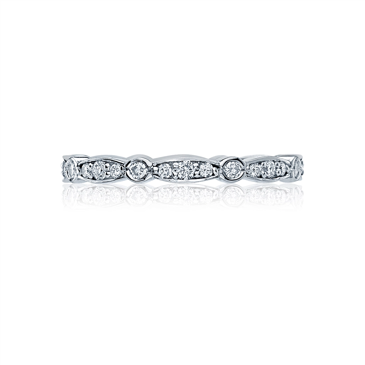 Tacori Wedding Rings in Platinum/Palladium containing Diamond 47-2 ET