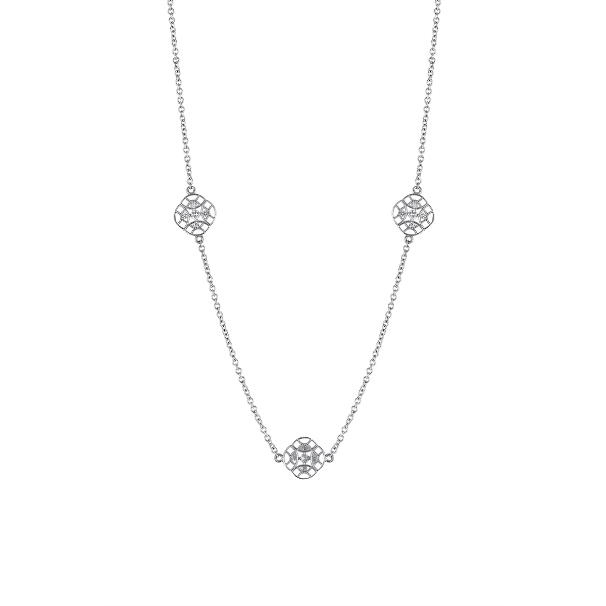 Tacori Necklaces in White Gold containing Diamond FC 104-24