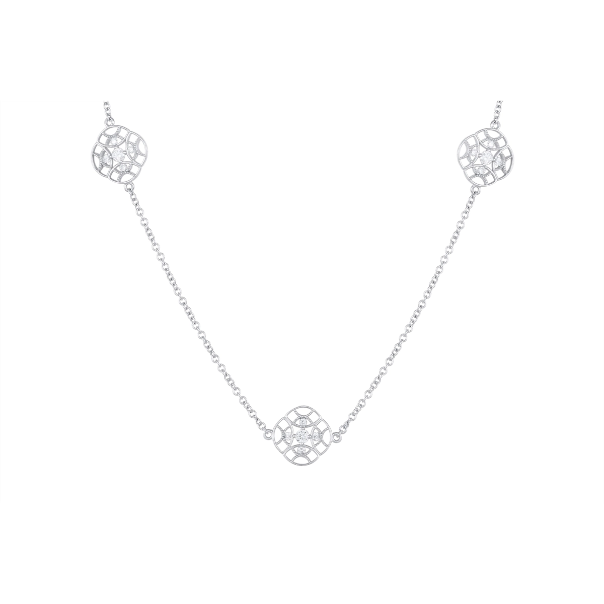 Tacori Necklaces in White Gold containing Diamond FC 105-24