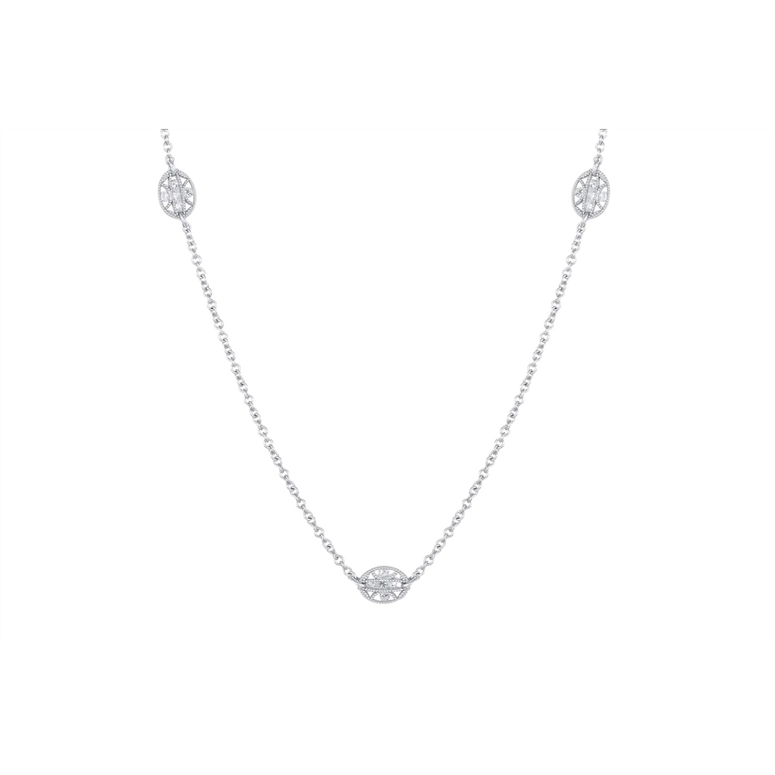 Tacori Necklaces in White Gold containing Diamond FC 106-32