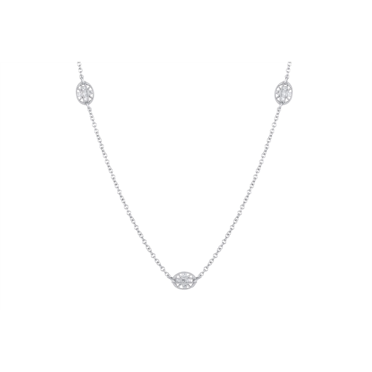 Tacori Necklaces in White Gold containing Diamond FC 106-32