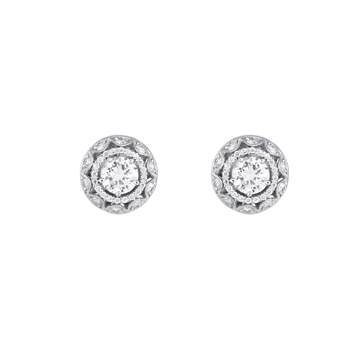 Tacori Earrings in White Gold containing Diamond FE 526 6