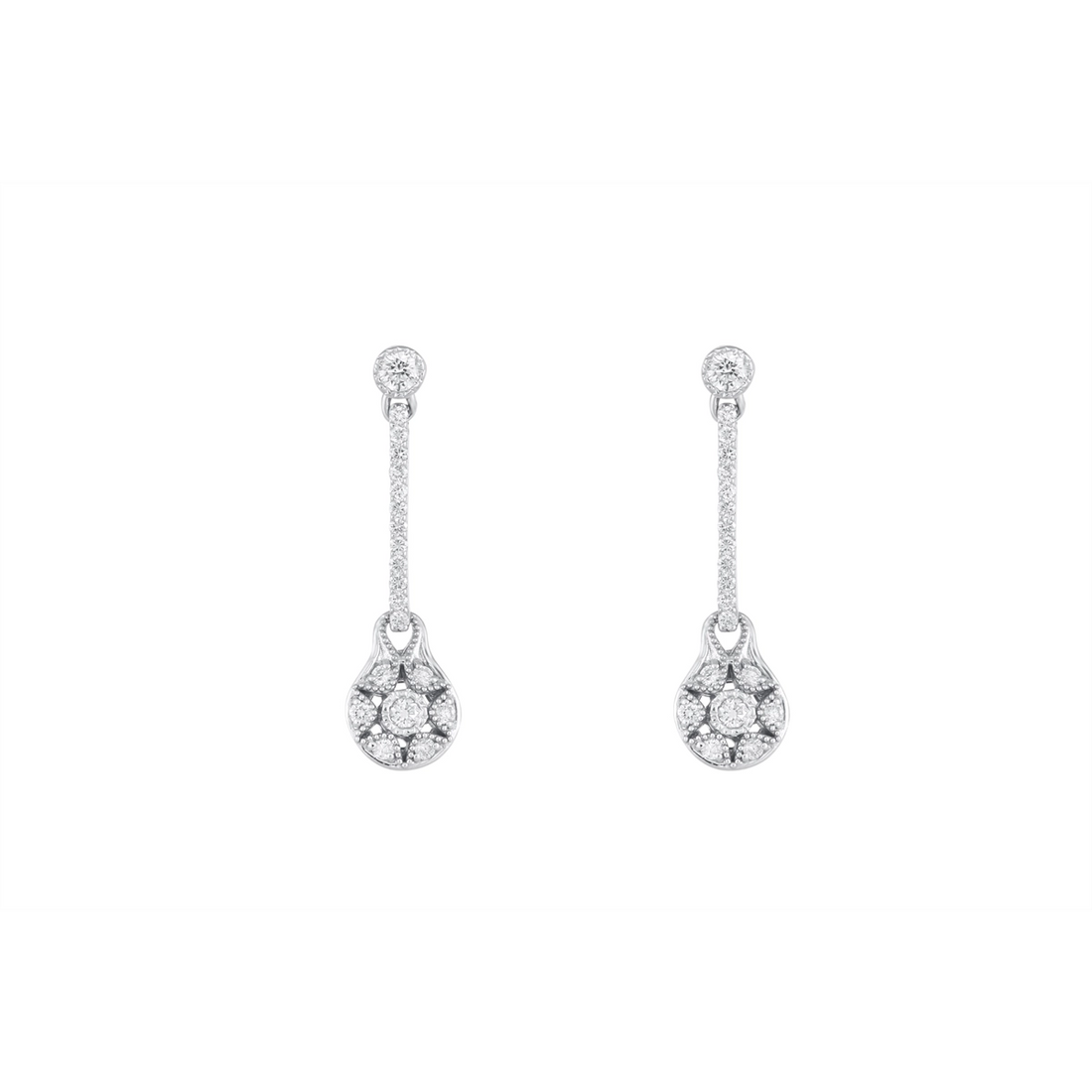 Tacori Earrings in White Gold containing Diamond FE 597