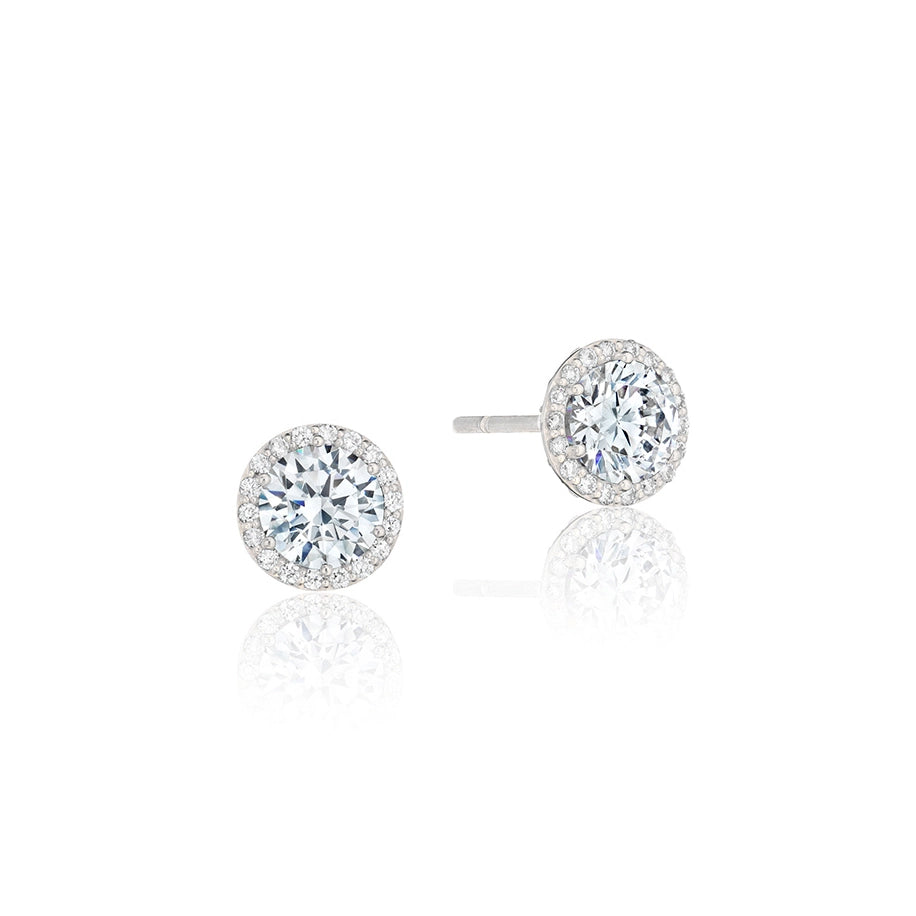 Tacori Earrings in White Gold containing Diamond FE 670 5.5
