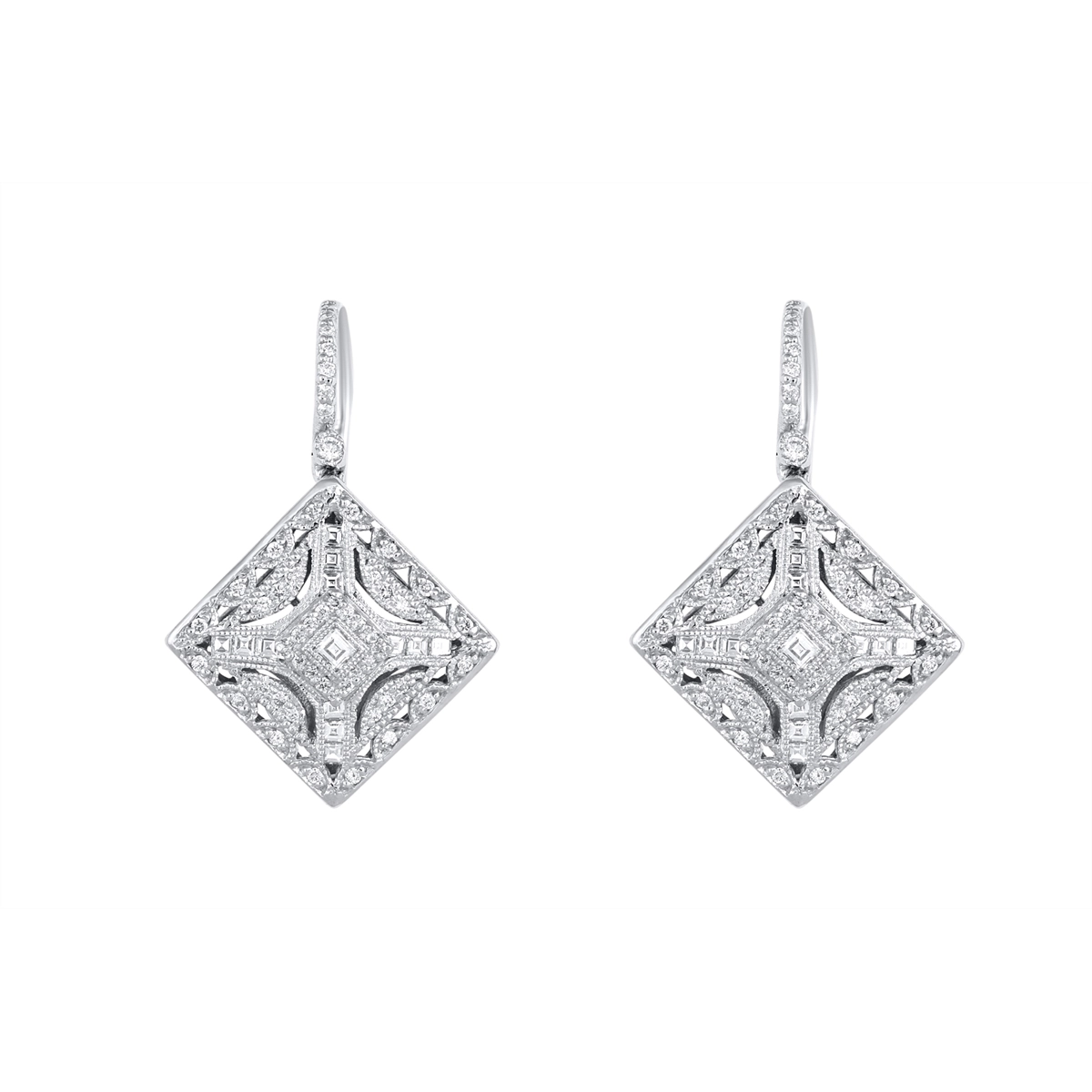 Tacori Earrings in White Gold containing Diamond FE 802