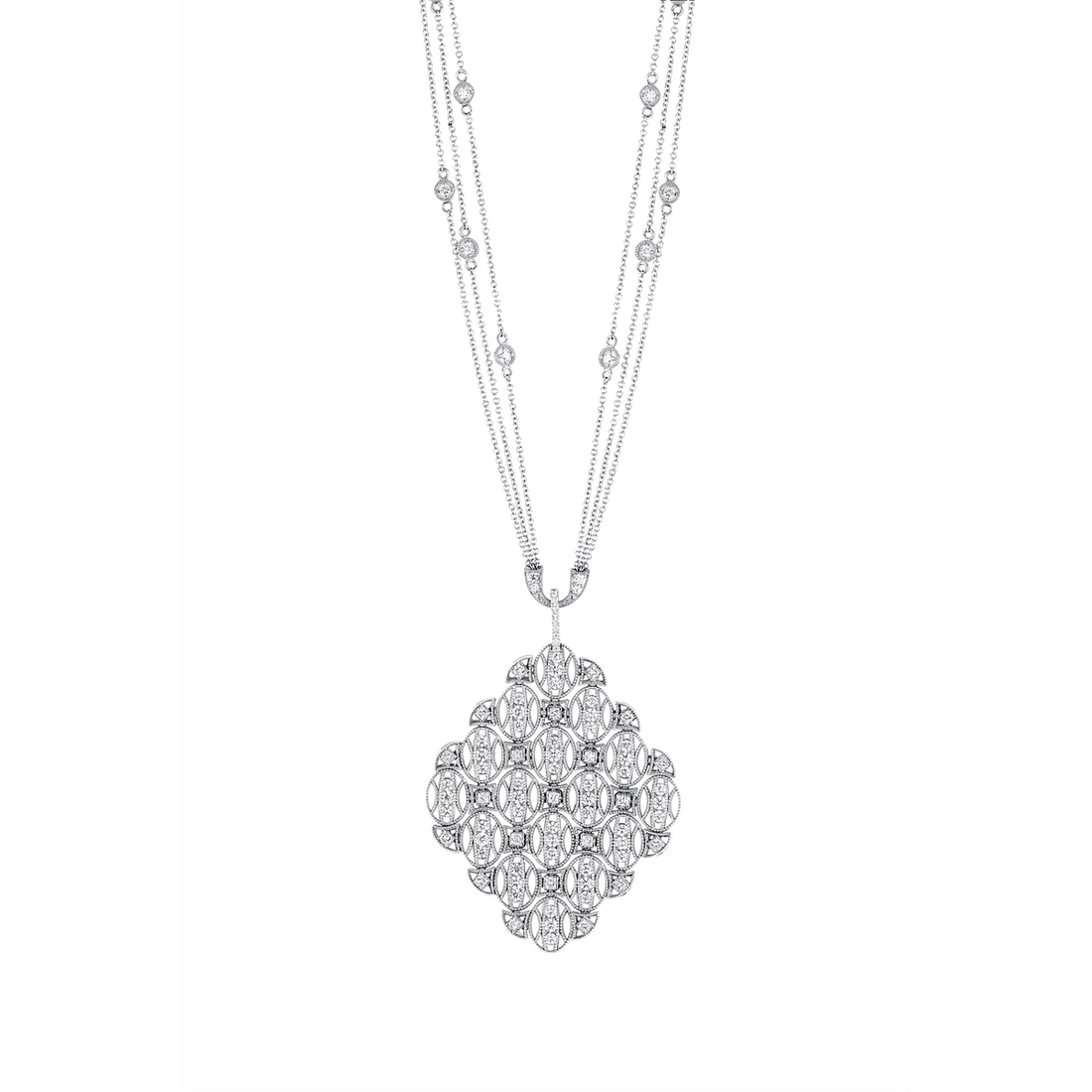 Tacori Necklaces in White Gold containing Diamond FN 1015