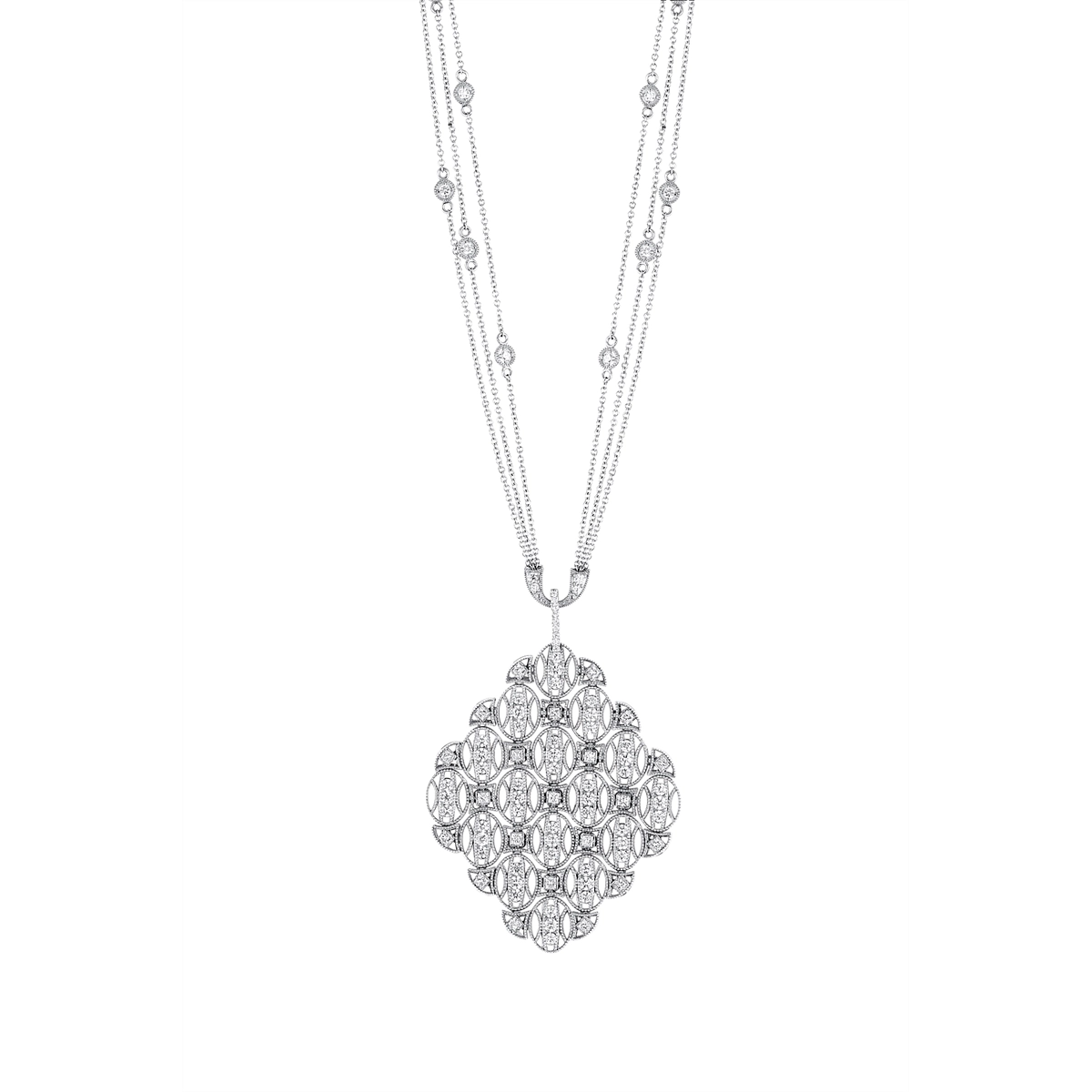 Tacori Necklaces in White Gold containing Diamond FN 1015